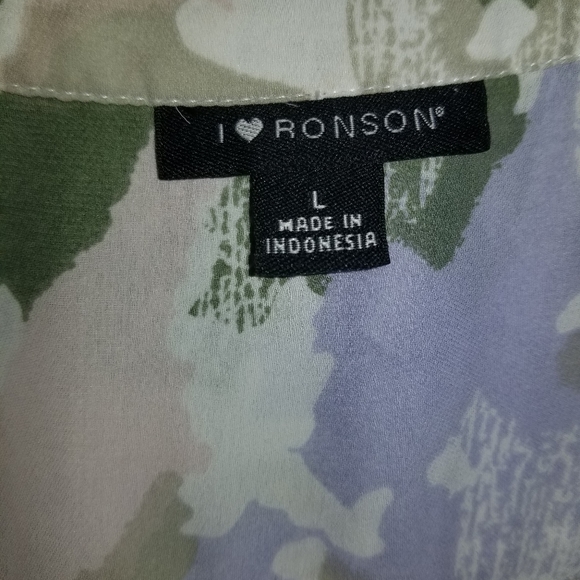 I heart Ronson button dress with belt - Picture 6 of 7